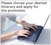 Please choose your desired itinerary and apply for the campaign.