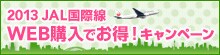 2013 JAL���ې� WEB�w���ł����I�L�����y�[��