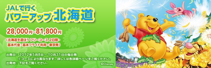 JAL�ōs���@�p���[�A�b�v�k�C���@28,000�~�`81,800�~�i�k�C����V�ڂ� �t���[�R�[�X 2���ԁE��{����E��{�t���C�g���p�E�������j�@�o�����F2012�N5��8���`10��31���̖������@���R�[�X�ɂ��قȂ�܂��B�ڂ����͊e�ڍ׃y�[�W���������������B�@�o���n�F���L���������������B