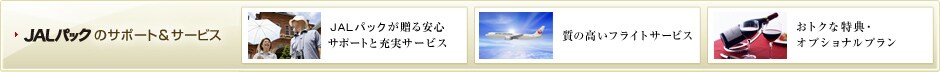 JAL�p�b�N�̃T�|�[�g���T�[�r�X�@JAL�p�b�N��������S�T�|�[�g�Ə[���T�[�r�X�@���̍����t���C�g�T�[�r�X�@���g�N�ȓ��T�E�I�v�V���i���v����