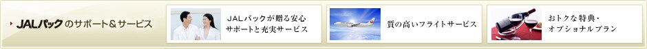 JAL�p�b�N�̃T�|�[�g���T�[�r�X