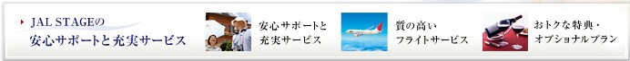JAL STAGE�̈��S�T�|�[�g�Ə[���T�[�r�X�@���S�T�|�[�g�Ə[���T�[�r�X�@���̍����t���C�g�T�[�r�X�@���g�N�ȓ��T�E�I�v�V���i���v����