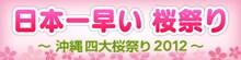 日本一早い 桜祭り 沖縄四大桜祭り2012