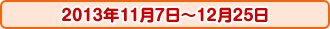 2013�N11��7���`12��25��