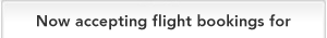 Now accepting flight bookings for