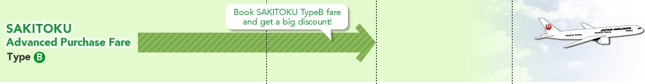 SAKITOKU TypeB:Book 45 days before and get a big discount!