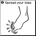 Spread your toes