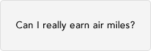 Can I really earn air miles?