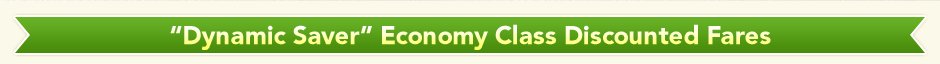 &ldquo;Dynamic Saver&rdquo; Economy Class Discounted Fares 