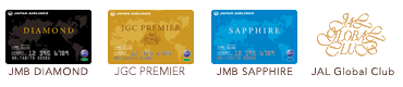 JMB DIAMOND  JGC PREMIE  JMB SAPPHIRE  JAL Global Club