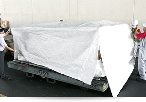 Wrapping a container with a special cover