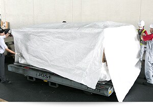 Wrapping a container with a special cover