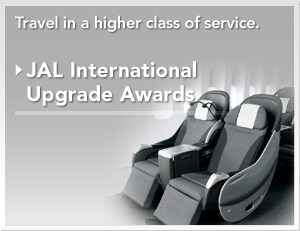 Travel in a higher class of service. JAL International Upgrade Awards