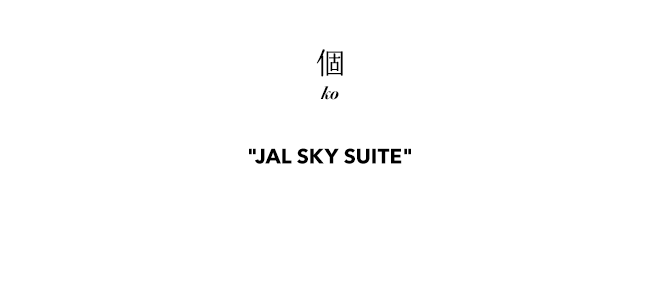 New seat "JAL SKY SUITE"
