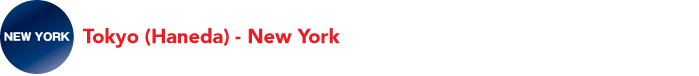 Tokyo (Haneda) - New York