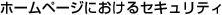 �z�[���y�[�W�ɂ�����Z�L�����e�B