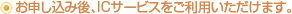 ���\�����݌�AIC�T�[�r�X�������p���������܂��B