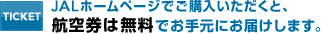 JAL�z�[���y�[�W�ł��w�����������ƁA�q�󌔂͖����ł��茳�ɂ��͂����܂��B