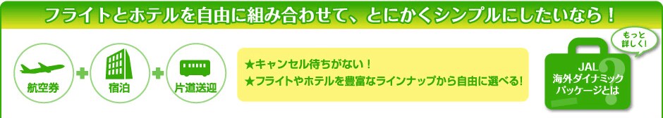 �t���C�g�ƃz�e�������R�ɑg�ݍ��킹�āA�Ƃɂ����V���v���ɂ������Ȃ�I