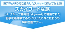 �X�J�C���[�h�ȗ��@JAL�O���[�v�@�����uskyward�v�œ��W���ꂽ�L����Ǒ̌�����̂ɂ҂�����Ȃ������̓��ʊ��c�A�[�B