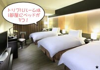 �g���v�����[����1�����Ƀx�b�h��3�I