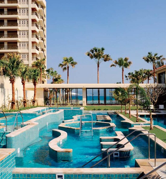 �̉��Ƃقړ������x�ŕۂ��ꂽ�C���̃v�[���B�C���̕��͂𗘗p�����G�N�T�T�C�Y�͌y���^���ō������ʂ����҂ł���B�v�[���̗��p�͑؍ݗ����Ɋ܂܂�Ă���B