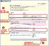 JALCARD Mail News�̂��\�����ݕ��@