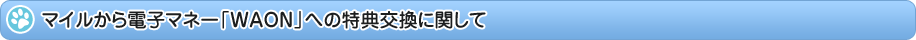 �}�C������d�q�}�l�[�uWAON�v�ւ̓��T�����Ɋւ���