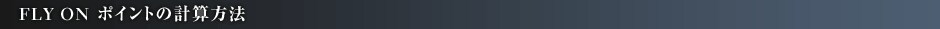 FLY ON �|�C���g�̌v�Z���@