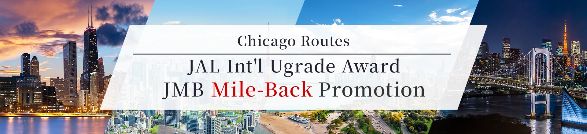 Chicago Routes JAL Int'l Ugrade Award JMB Mile-Back Promotion
