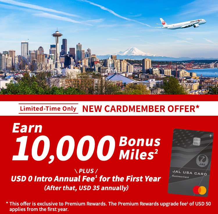 Limited-Time Only NEW CARDMEMBER OFFER* Earn 10,000 Bonus Miles PLUS USD 0 Intro Annual Fee for the First Year (After that, USD 35 annually) *This offer is exclusive to Premium Rewards. The Premium Rewards upgrade fee of USD 50 applies from the first year.