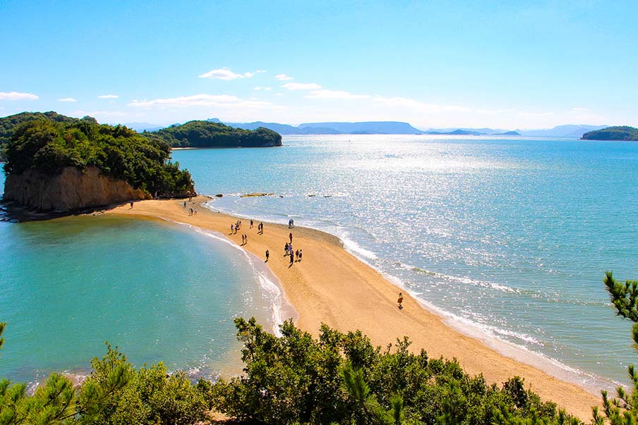 Walk on the tidal sandbar and islets - Angel Road