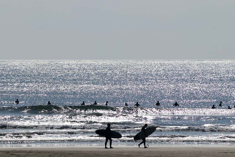 Okuragahama surf point near Hyuga City 