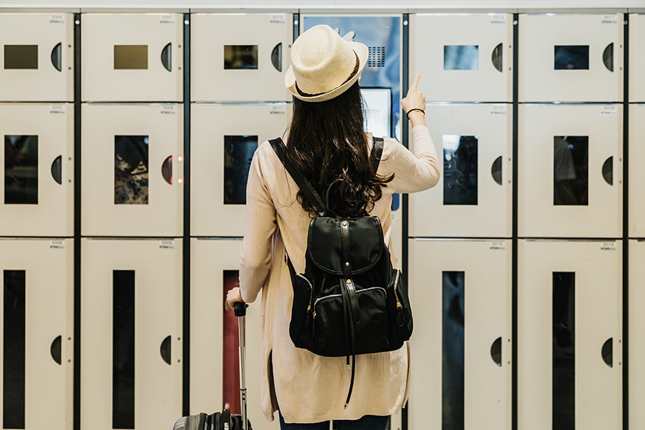 You don’t have to look for a coin locker