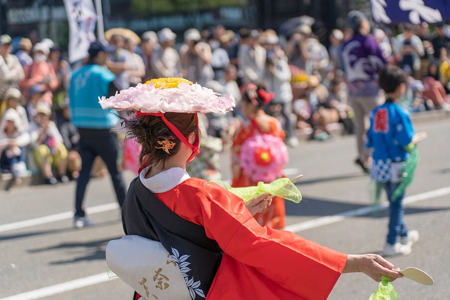 Experience Japanese culture and tradition at the Hakata Dontaku Festival