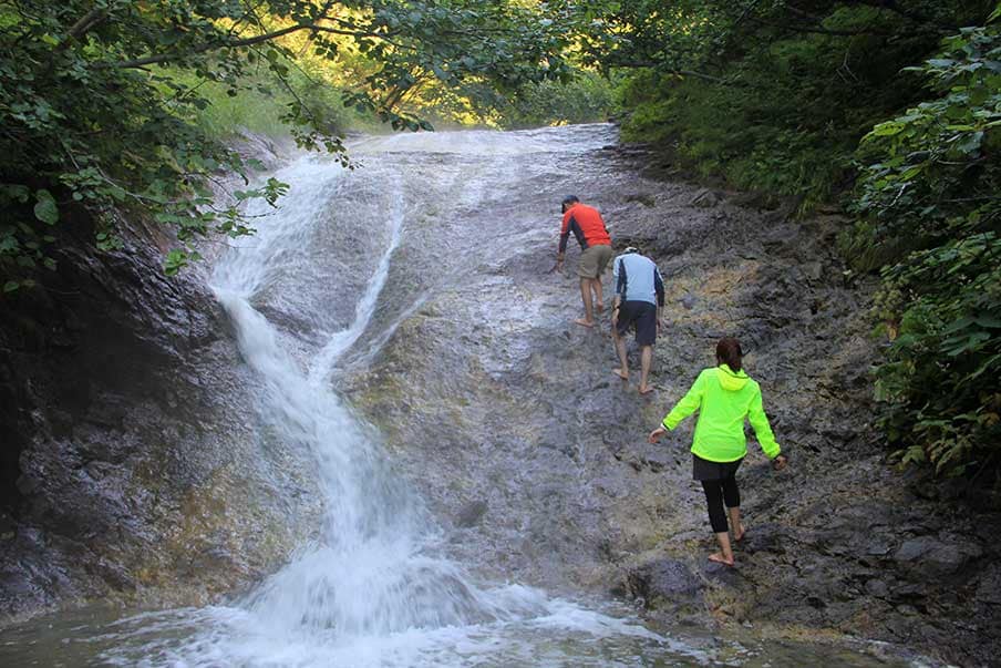 Soak in the Kamuiwakka Hot Falls