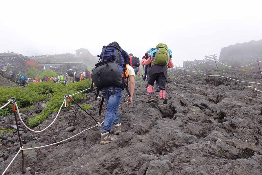 The Yoshida Trail — sunrise views and big crowds