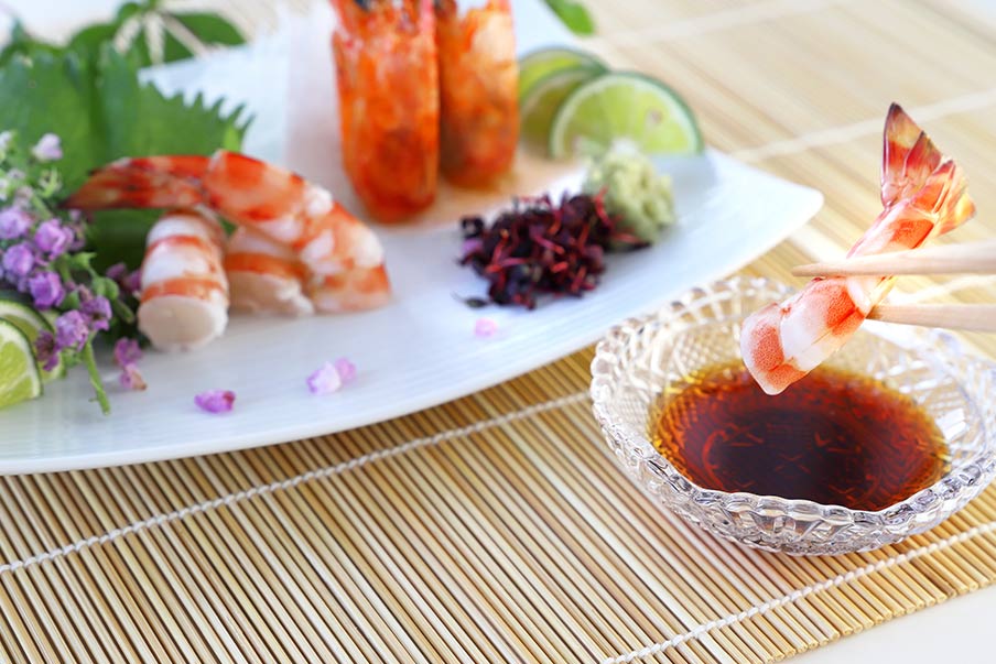 Feast on Aio tiger prawns and fresh seafood staples