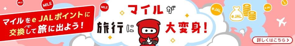 マイルが旅行に大変身！