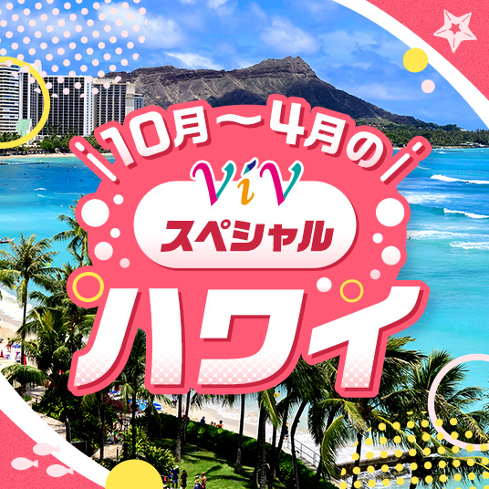 10月～4月のViVスペシャルハワイ