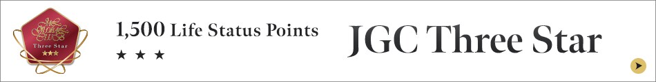 1,500 Life Status Points JGC Three Star