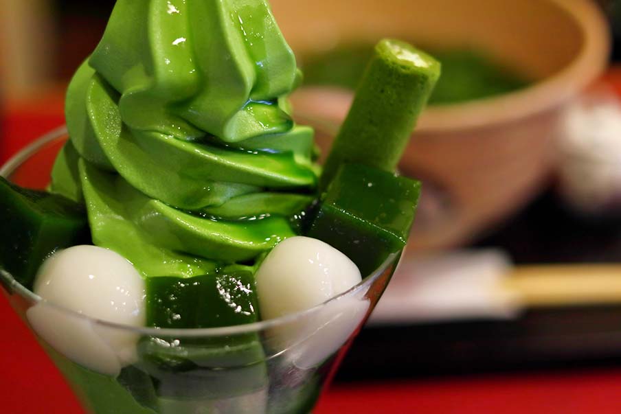Green tea sweets