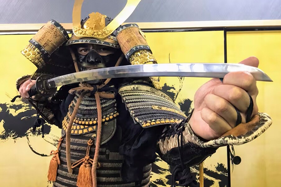 Try on armor at the Samurai Ninja Museum in Tokyo