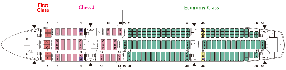 Boeing787-8 (788) / Aircrafts and seats - JAL