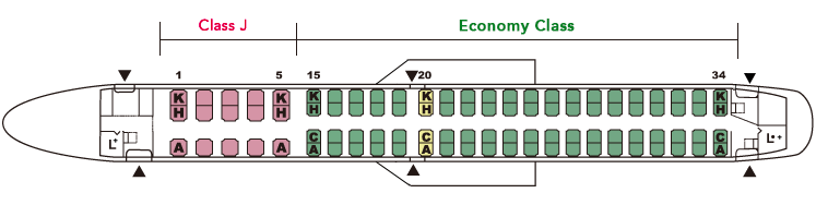 E90 Airlines Seating Chart