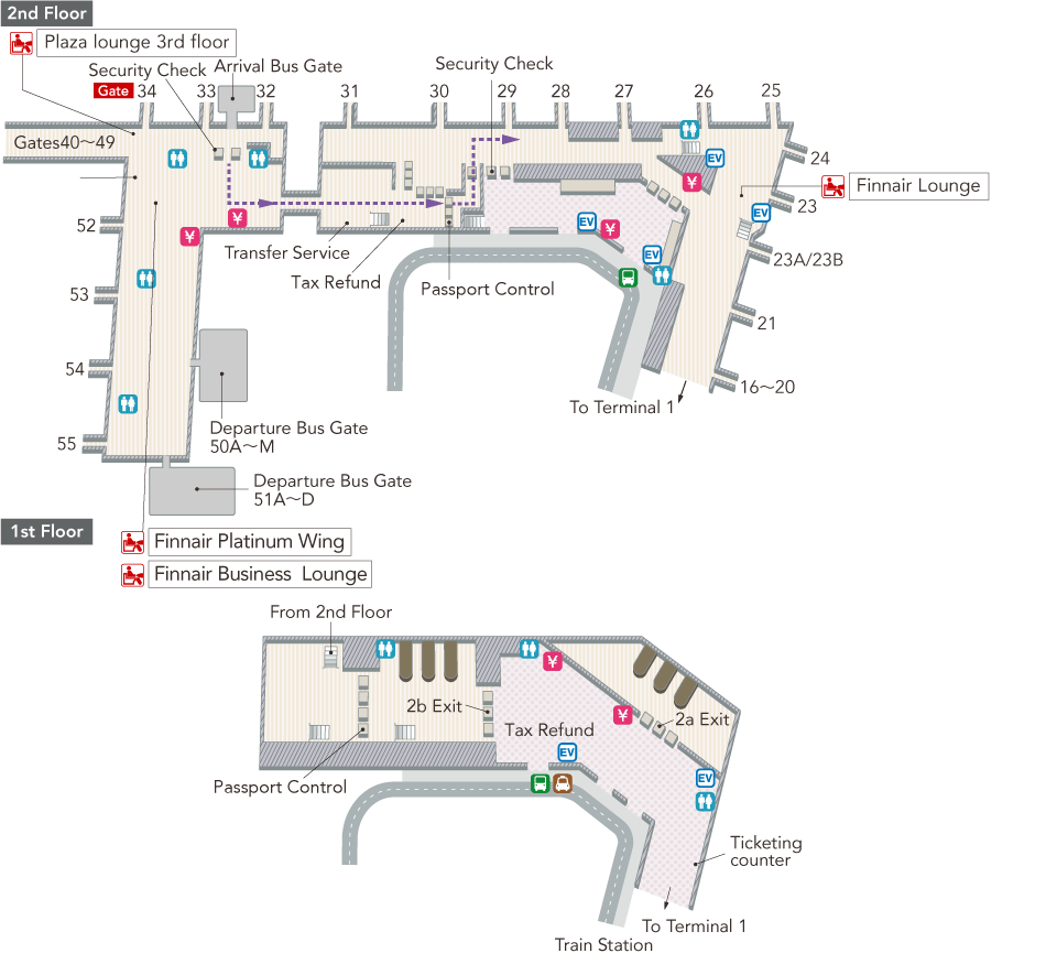 Helsinki Airport Terminal Map (2024) - All Maps