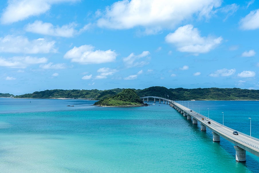 Tsunoshima Bridge – Soak up the coastal landscapes