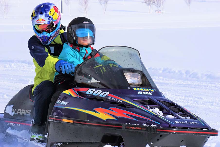 Embarcarse en una aventura en un parque de deportes de nieve