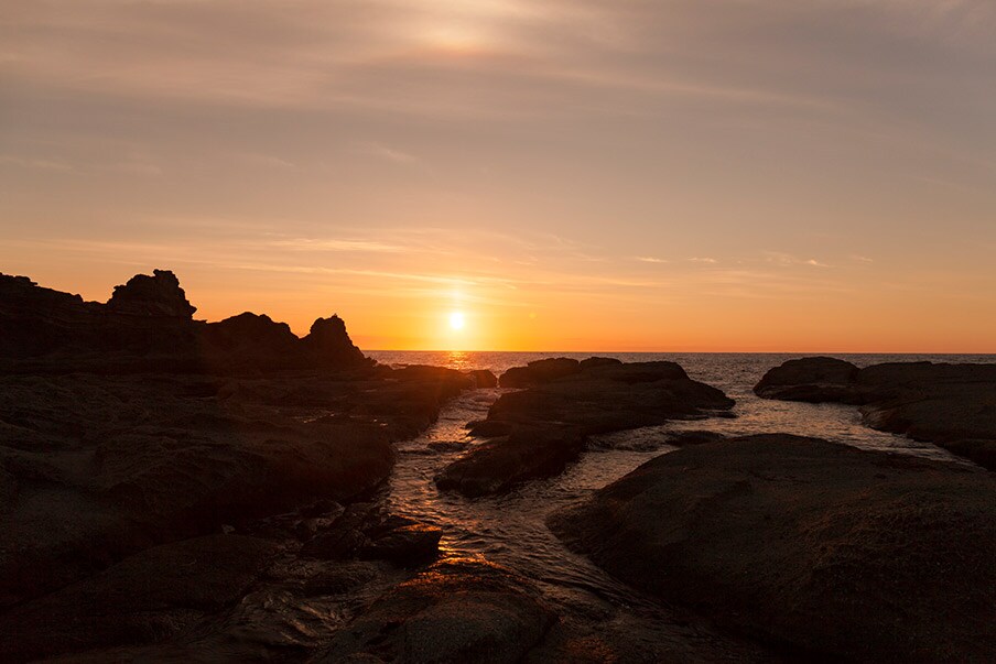 See the Sea of Japan from Senjojiki Coast