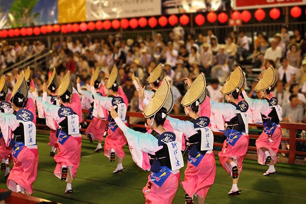 Obon dancing festival: Awa Odori